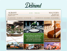 Tablet Screenshot of desmondhotels.com